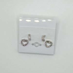 Set of Three Silver Torrid Earring Pairs